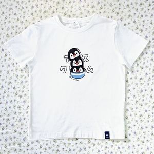 white penguin graphic tee